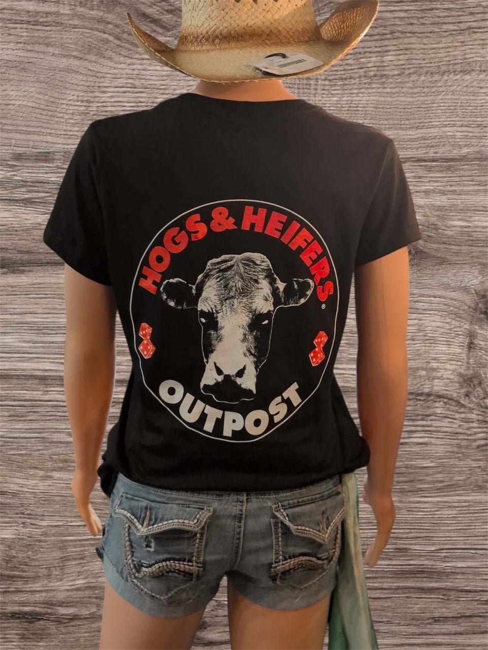 OUTPOST LOGO V-NECK TEE