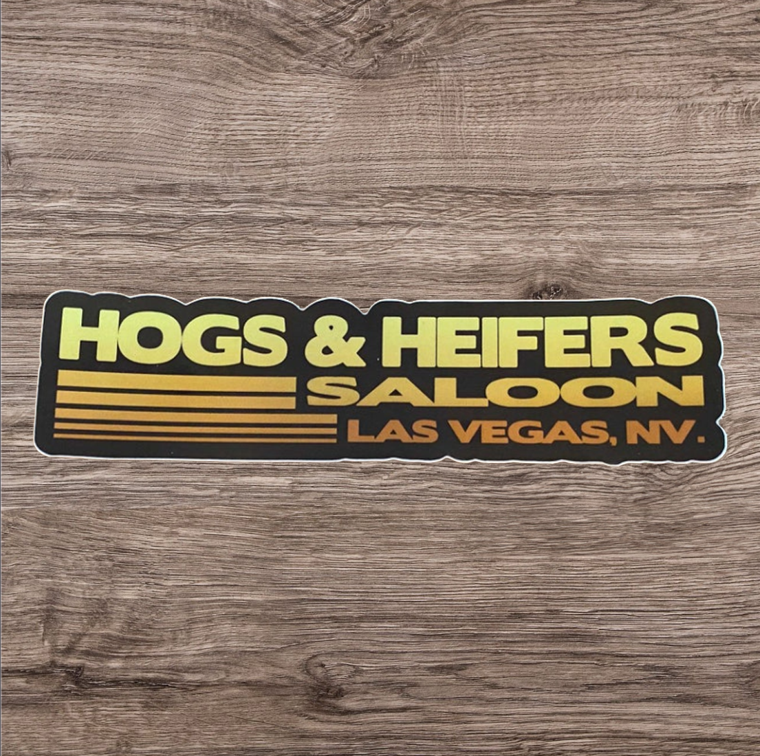 RETRO HOGS & HEIFERS STICKER