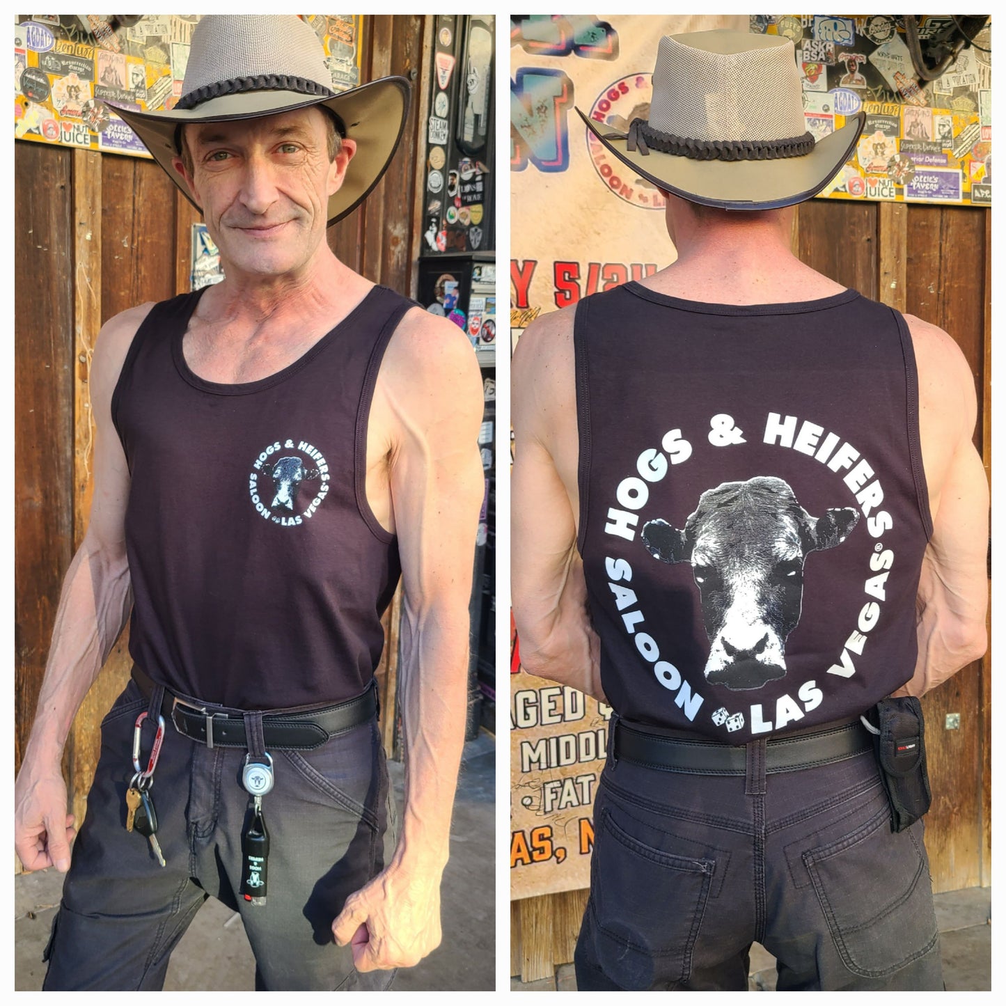 TANK TOP BACK LOGO THICK STRAP