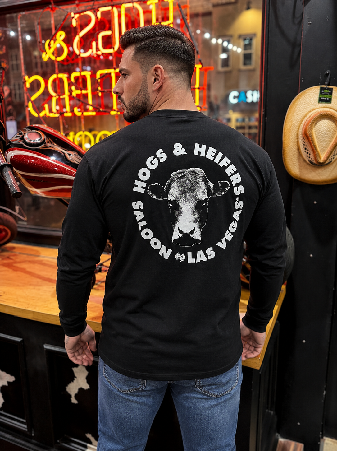 LONG SLEEVE BACK LOGO