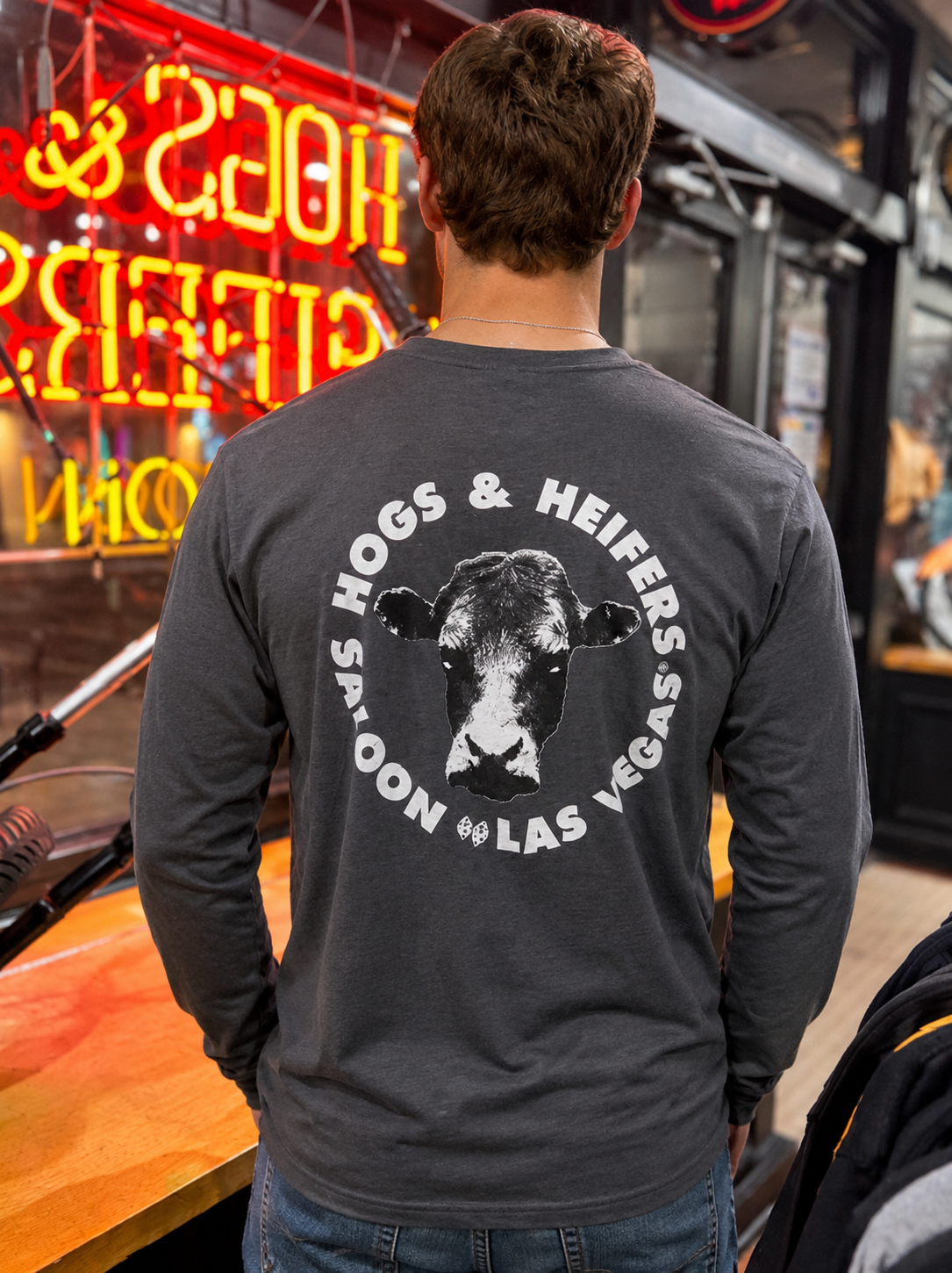 LONG SLEEVE BACK LOGO