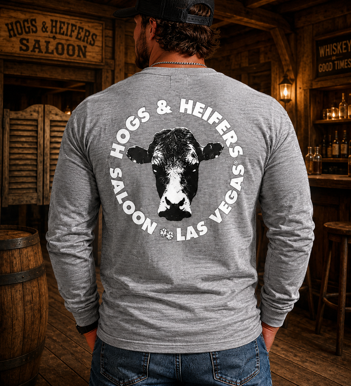 LONG SLEEVE BACK LOGO