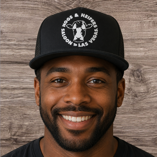 FLAT BILL TRUCKER HAT - HEADWEAR