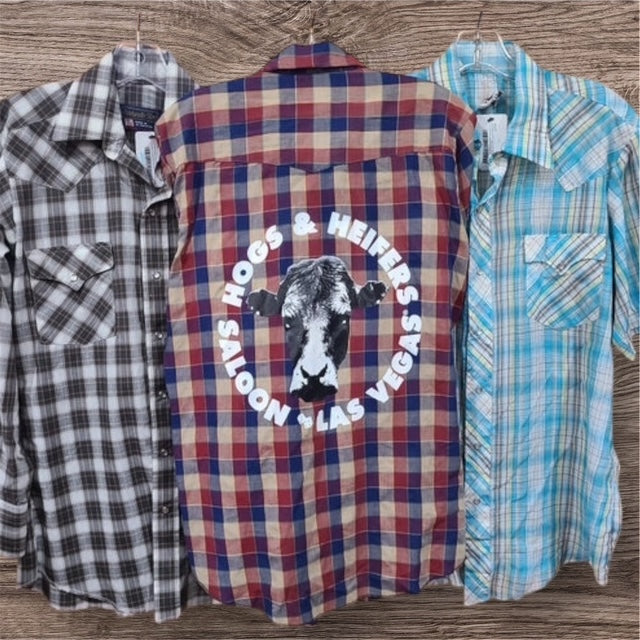 WESTERN PEARL SNAP BUTTON VINTAGE