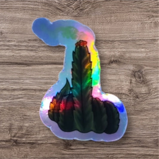 WEED FINGER STICKER