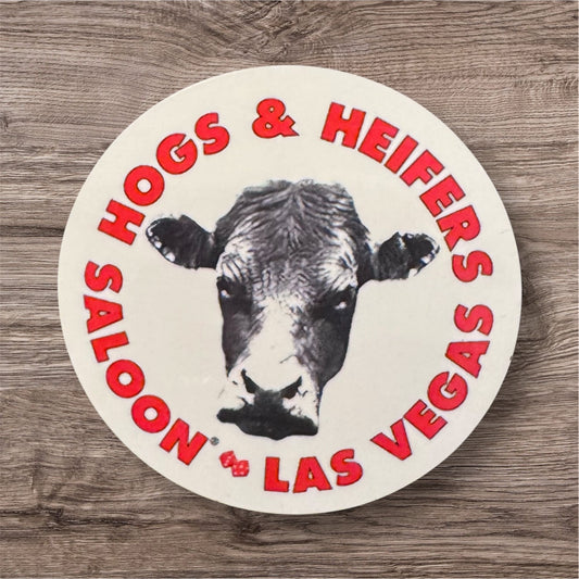 WHITE LOGO 3" MAGNET