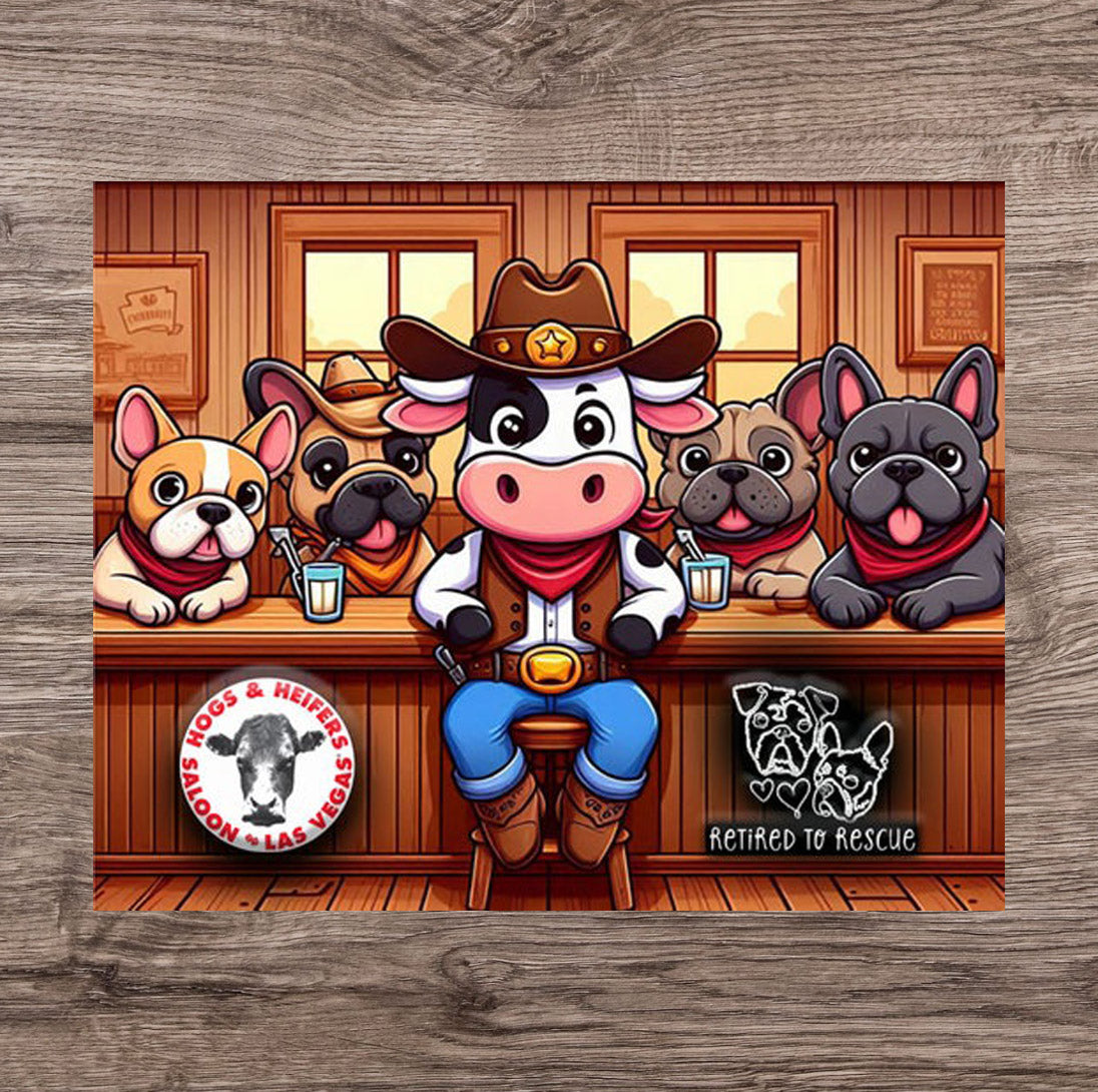 SALOON DOG STICKER