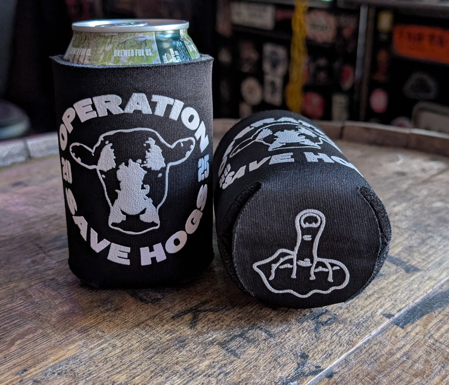 OPERATION SAVE HOGS KOOZIE