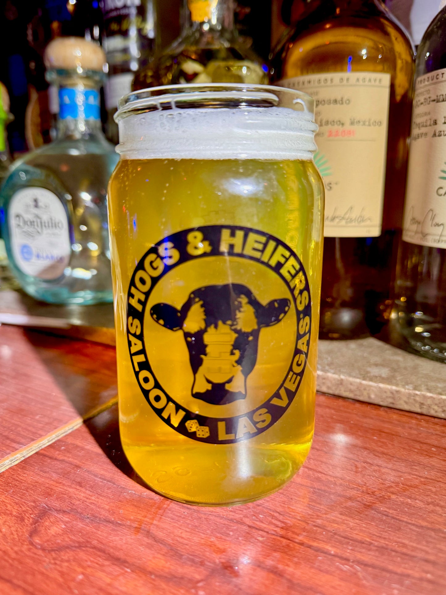 MASON JAR PINT GLASS