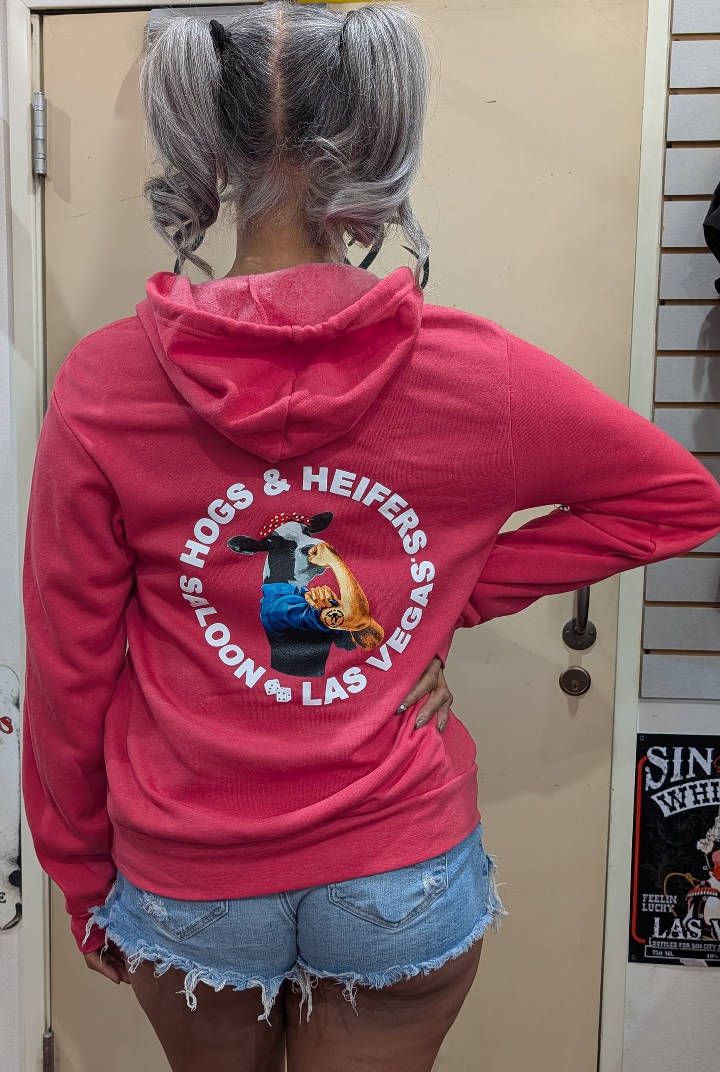 BESSIE HOODED ZIP UP SWEATSHIRT