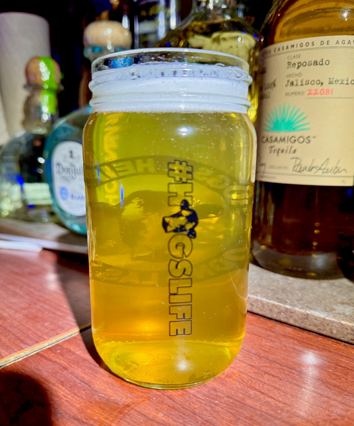 MASON JAR PINT GLASS